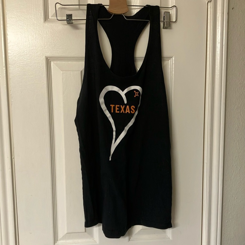 Orange theory, love Texas tank top.